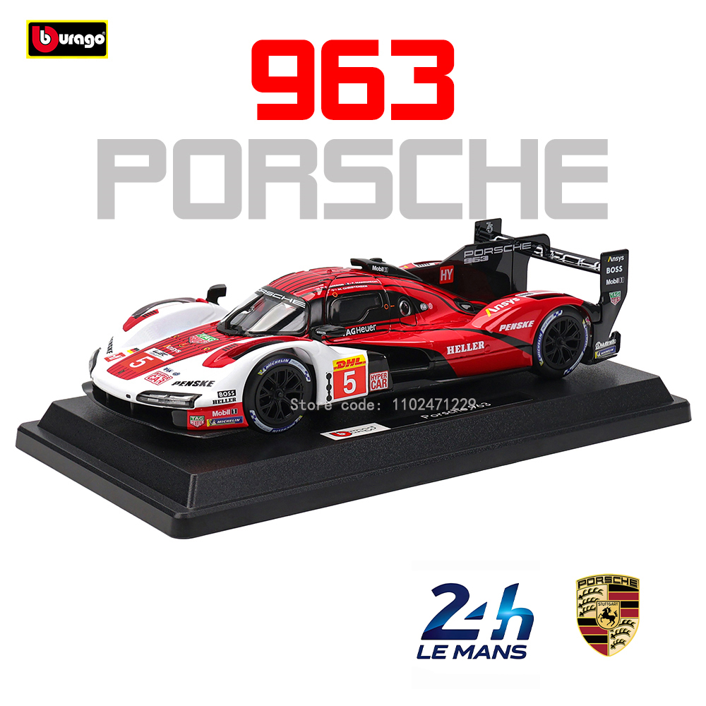 Model Kit Porsche 911 - Bburago 1:24 Porsche 963 24 alloy