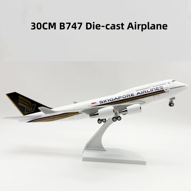 Model Kit Singapore - 1/240 Compatible for Singapore B747 Airplane