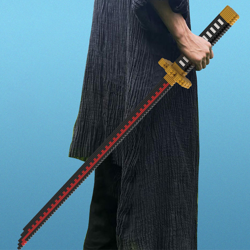 Model Kit Ninja - Anime Nichirin Sword Building Blocks Samurai