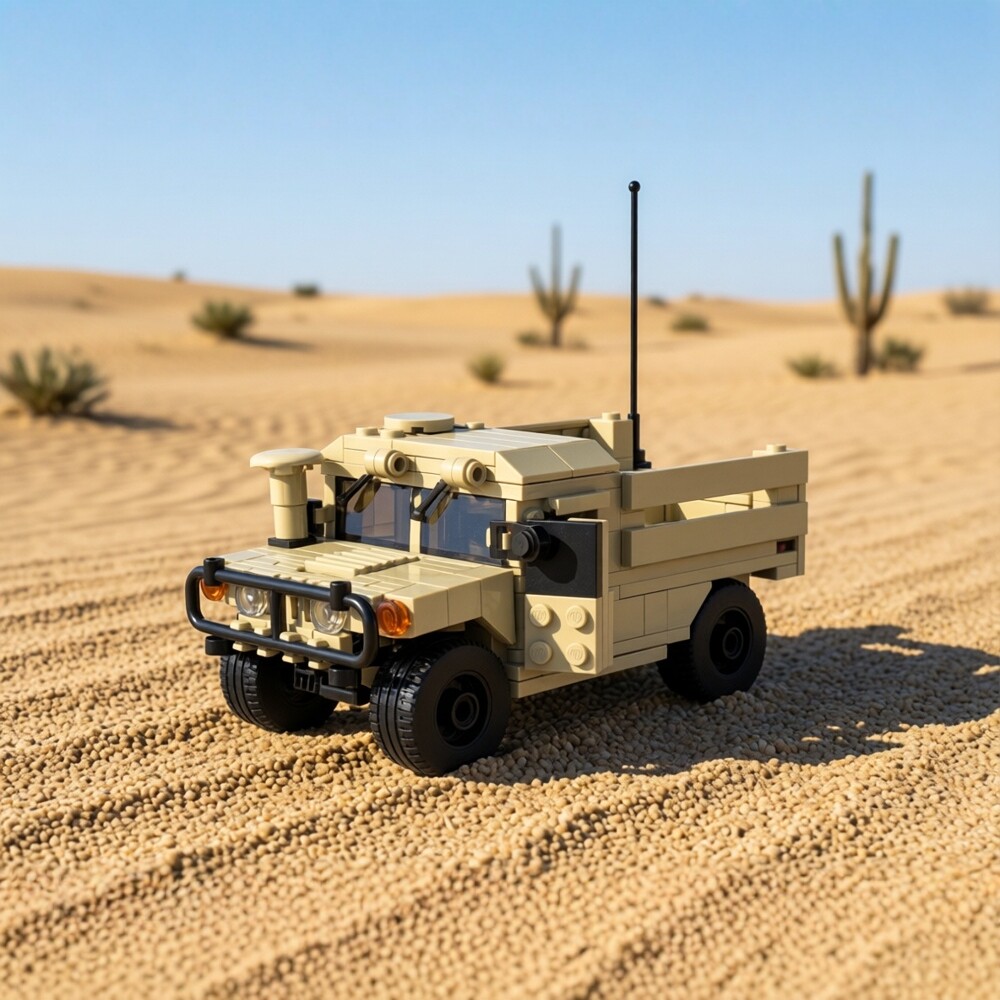 Model Kit Armored Core - Hummer Series Building Blocks US Military