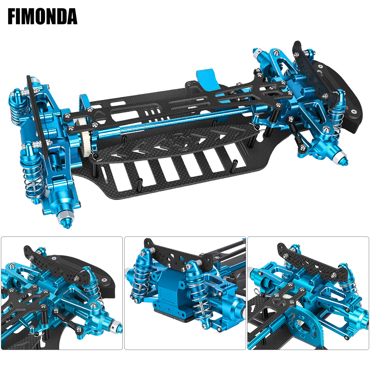 Model Kit Helicopter - Aluminum & Carbon Fiber Frame Chassis