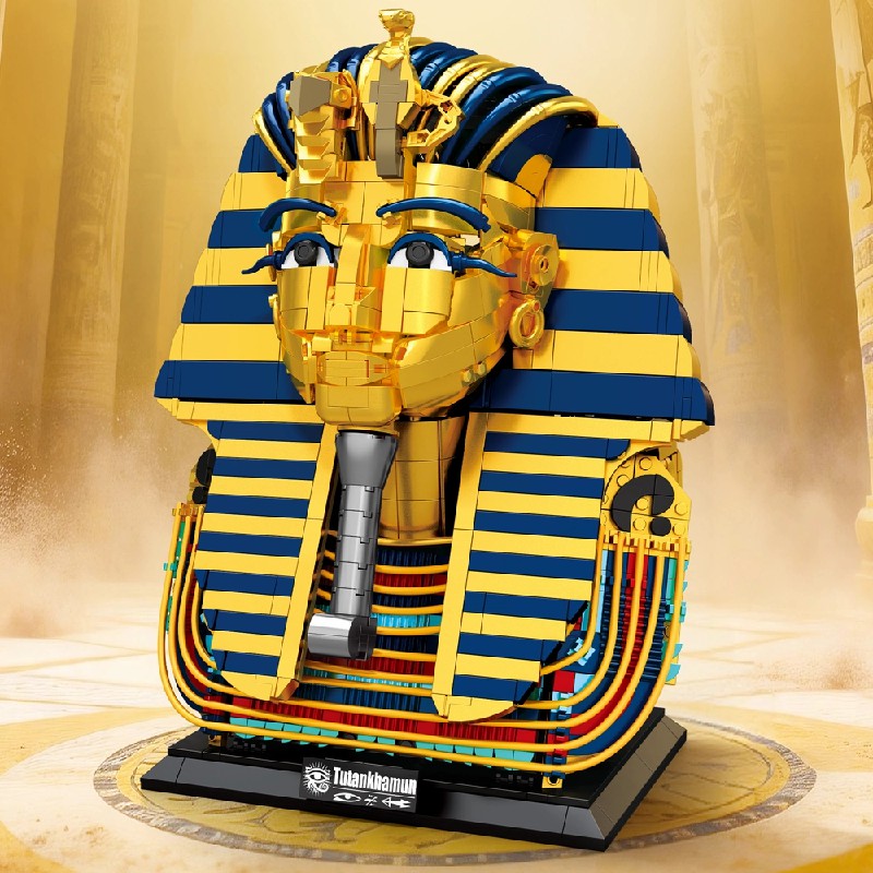 Model Kit Chemistry - Egyptian Golden Mask Building Blocks Retro