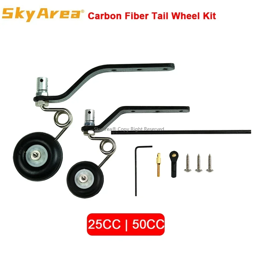 Model Kit Helicopter - 1Set Carbon Fiber Tail Wheel Kit