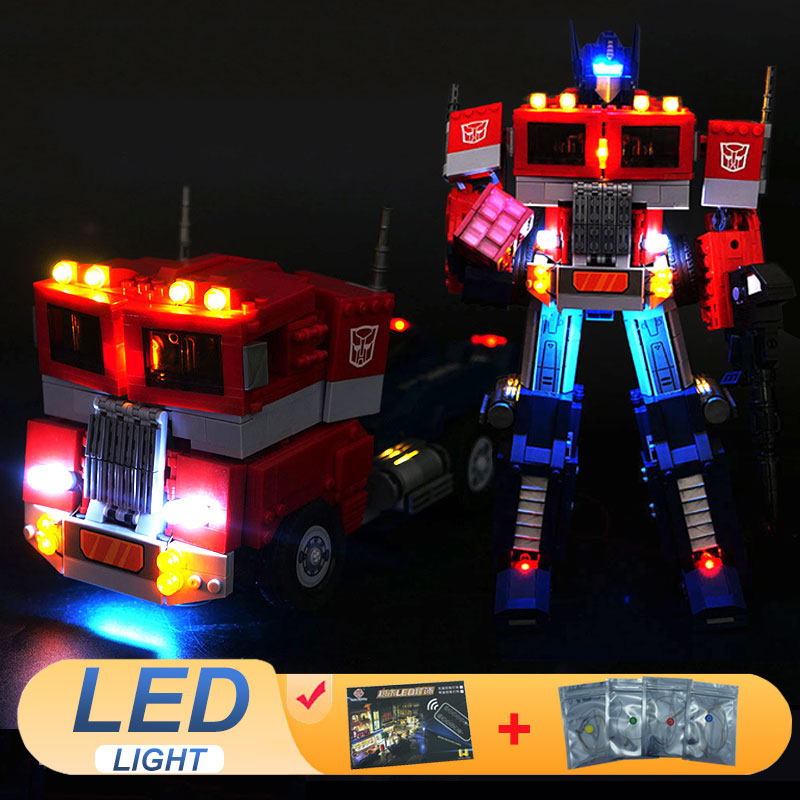 Model Kit Optimus Prime - LED Light Kit For LEGO 10302