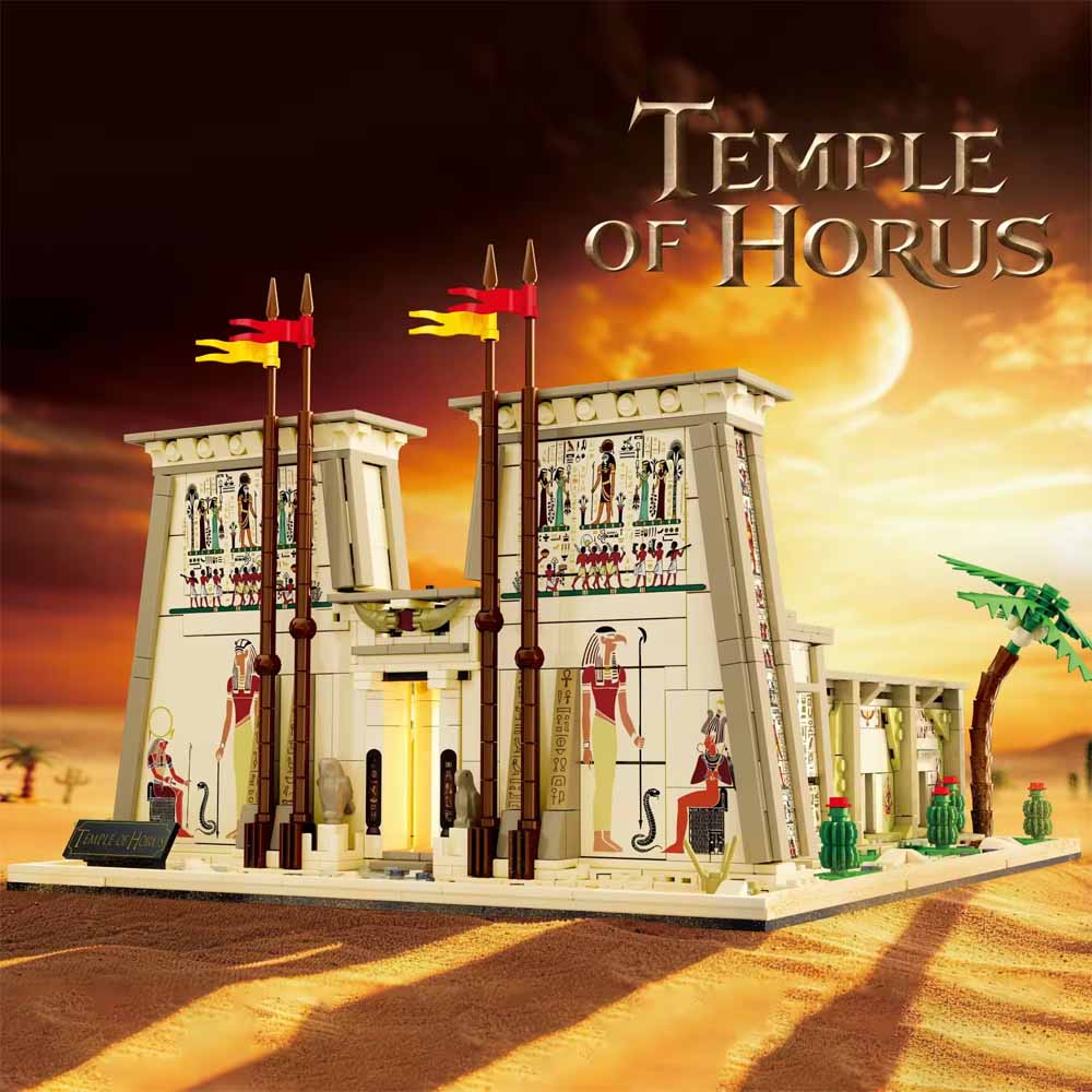 Model Kit Chemistry - 2073pcs Temple of Horus Building Blocks