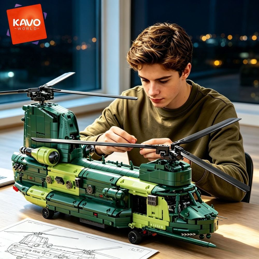 Model Kit Chemistry - KAVOWORLD 1826pcs 32inch Large-Scale Heavy Transport