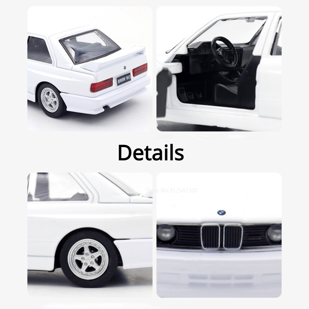 1/36 Scale BMW M3 1987 Toy Car - огляд і ціна Model Kit Porsche 911