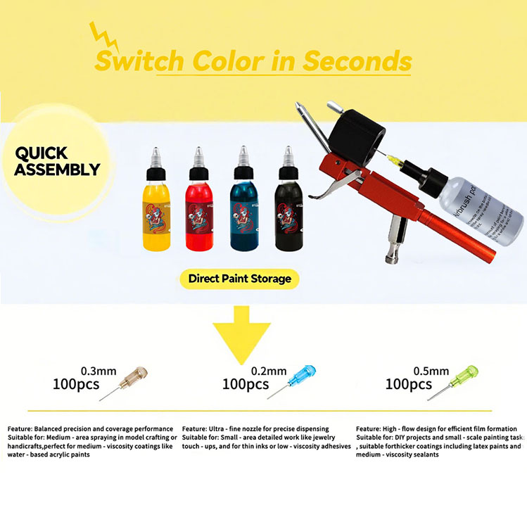 YD-MX116A No-Clean Airbrush Ki - огляд і ціна Model Kit Chemistry