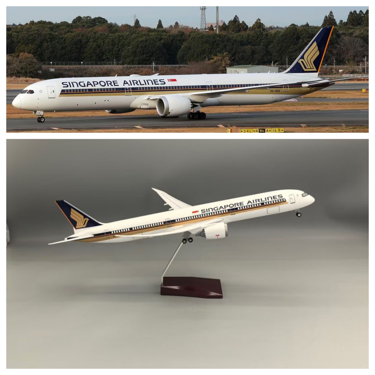 1/145 Scale Singapore B787-10  - огляд і ціна Model Kit Singapore
