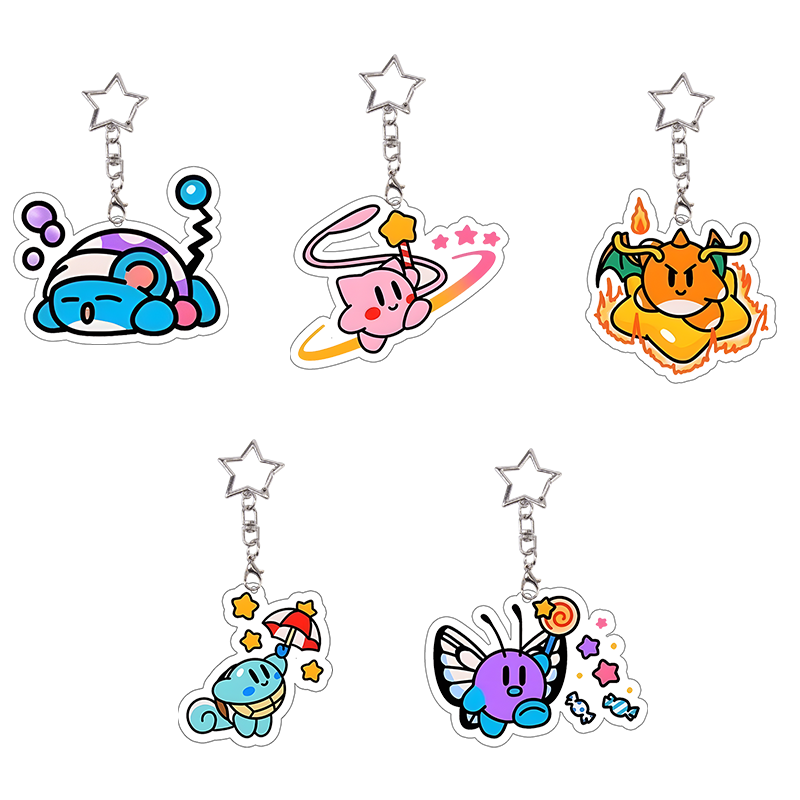 6 Set Charmander Acrylic Keych - огляд і ціна Model Kit Kirby