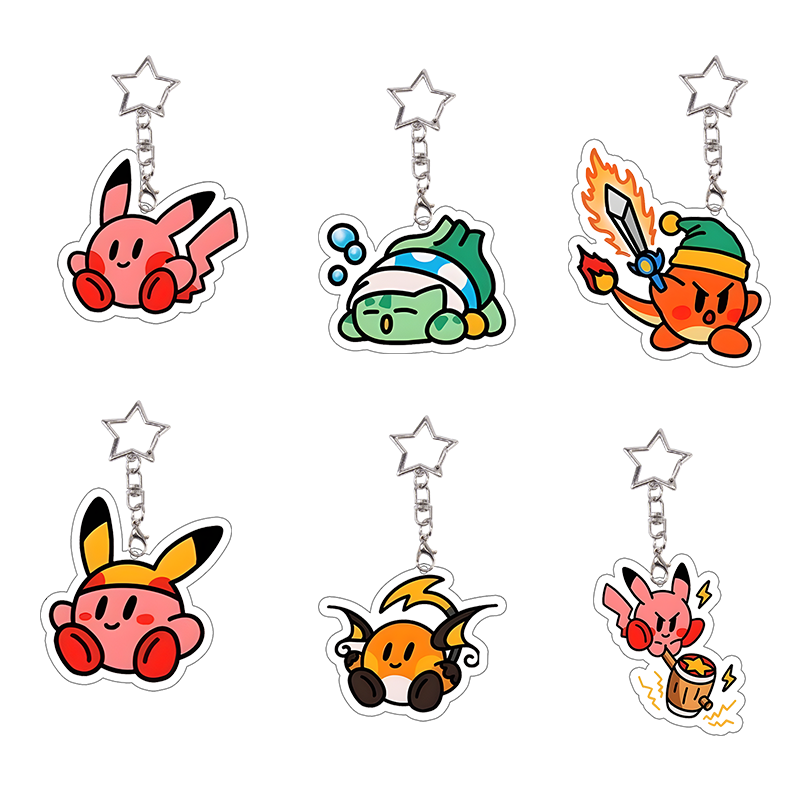 6 Set Charmander Acrylic Keych - огляд і ціна Model Kit Kirby