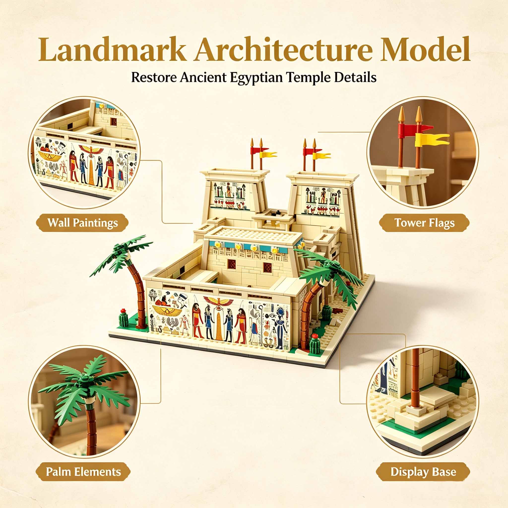 2073pcs Temple of Horus Buildi - огляд і ціна Model Kit Chemistry